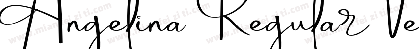 Angelina RegularVers字体转换
